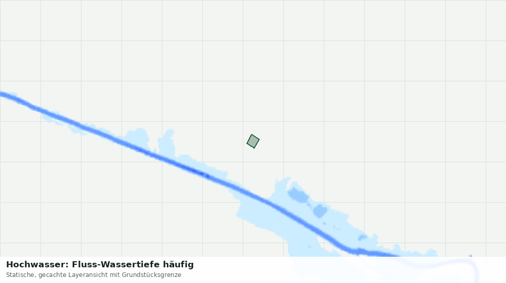 Statische Kartenansicht: Hochwasser: Fluss-Wassertiefe häufig
