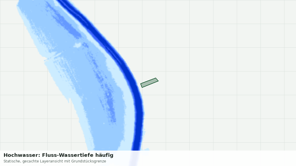 Statische Kartenansicht: Hochwasser: Fluss-Wassertiefe häufig