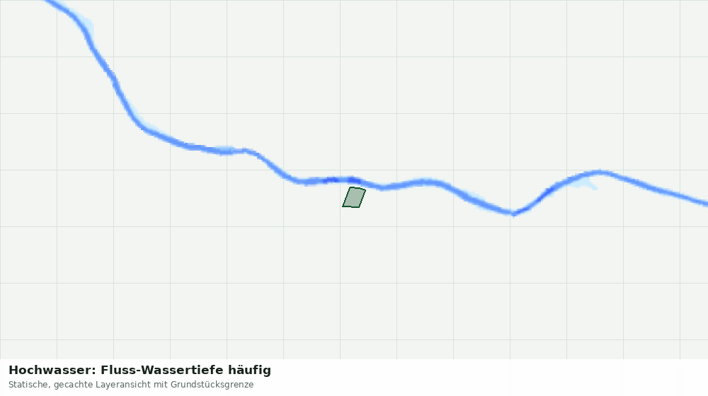 Statische Kartenansicht: Hochwasser: Fluss-Wassertiefe häufig