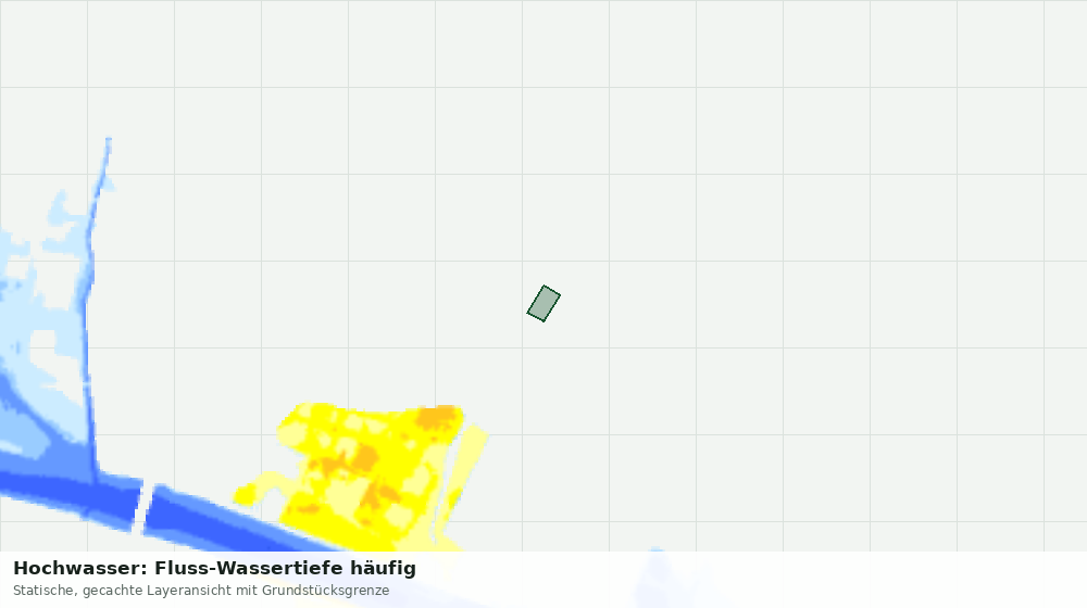 Statische Kartenansicht: Hochwasser: Fluss-Wassertiefe häufig