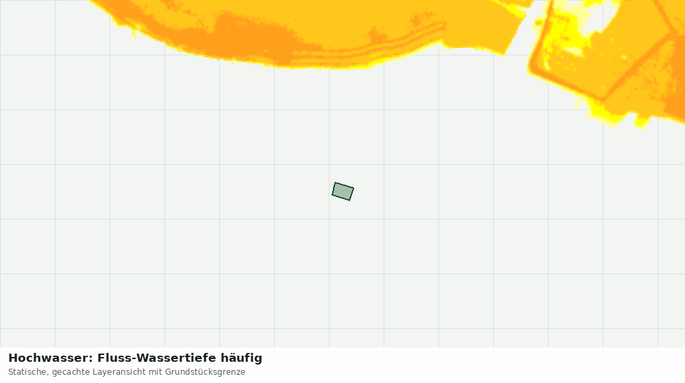 Statische Kartenansicht: Hochwasser: Fluss-Wassertiefe häufig