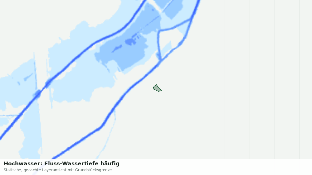 Statische Kartenansicht: Hochwasser: Fluss-Wassertiefe häufig