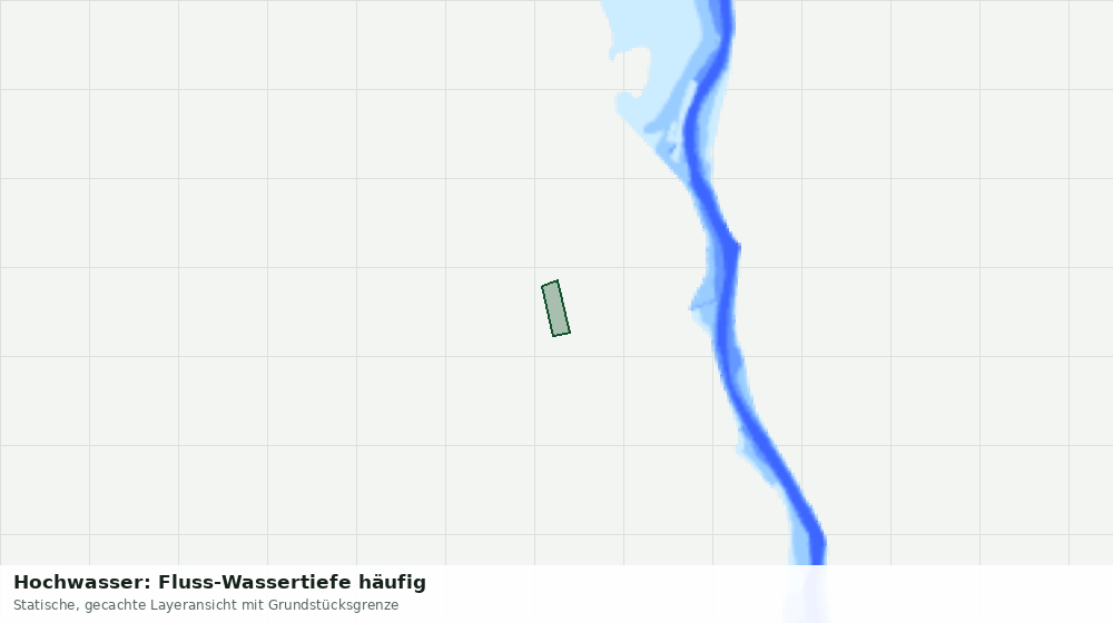 Statische Kartenansicht: Hochwasser: Fluss-Wassertiefe häufig