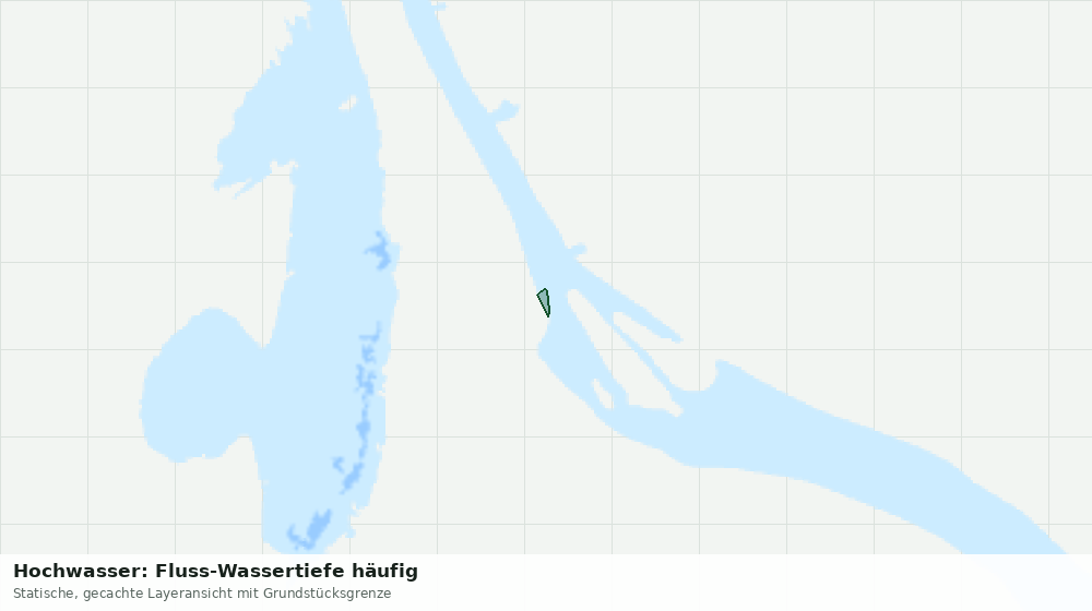 Statische Kartenansicht: Hochwasser: Fluss-Wassertiefe häufig
