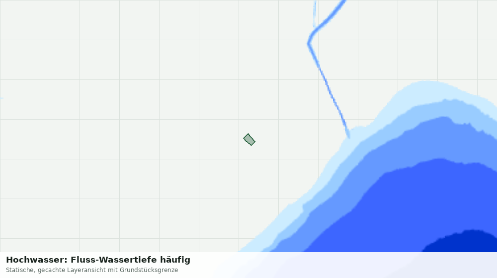 Statische Kartenansicht: Hochwasser: Fluss-Wassertiefe häufig