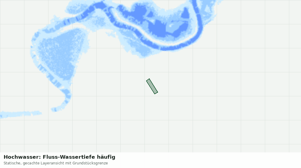 Statische Kartenansicht: Hochwasser: Fluss-Wassertiefe häufig