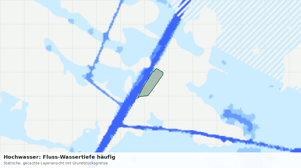 Statische Kartenansicht: Hochwasser: Fluss-Wassertiefe häufig