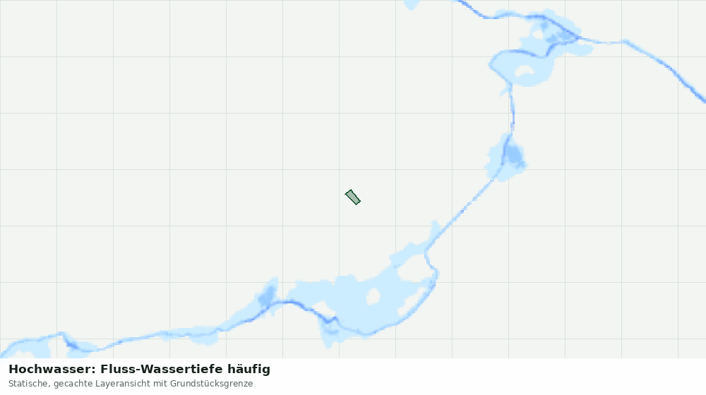 Statische Kartenansicht: Hochwasser: Fluss-Wassertiefe häufig