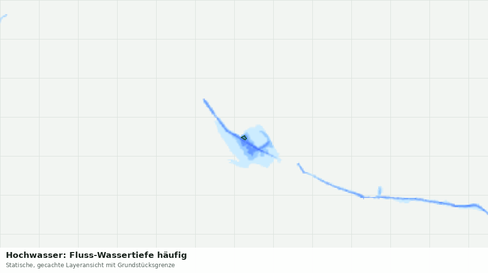 Statische Kartenansicht: Hochwasser: Fluss-Wassertiefe häufig