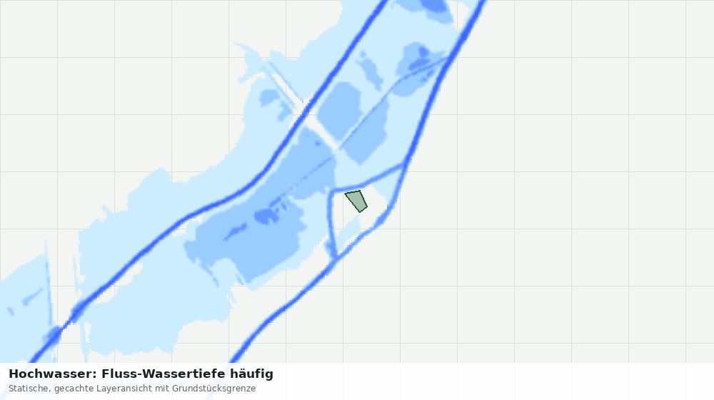 Statische Kartenansicht: Hochwasser: Fluss-Wassertiefe häufig