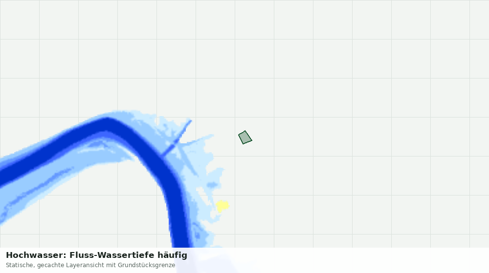 Statische Kartenansicht: Hochwasser: Fluss-Wassertiefe häufig