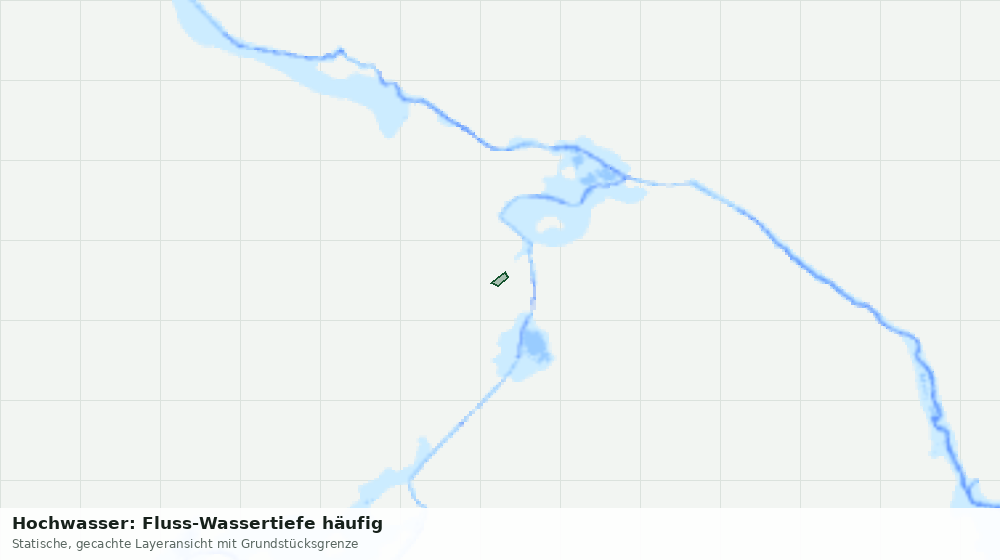 Statische Kartenansicht: Hochwasser: Fluss-Wassertiefe häufig