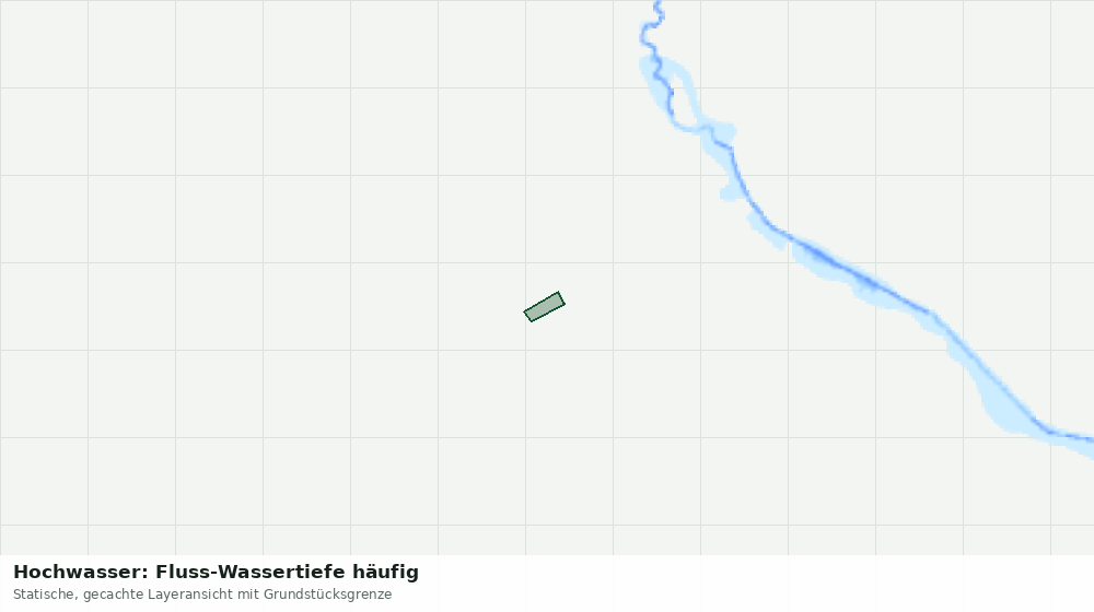 Statische Kartenansicht: Hochwasser: Fluss-Wassertiefe häufig