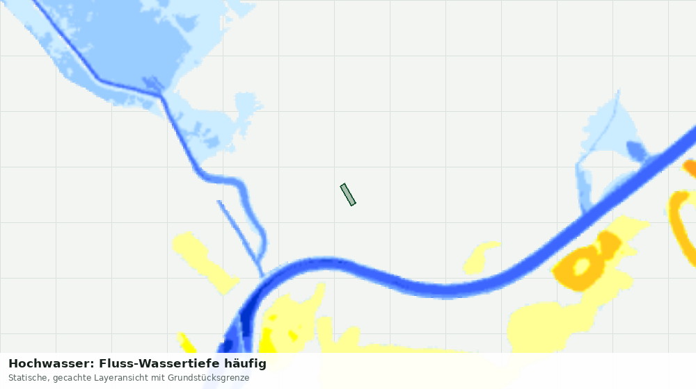 Statische Kartenansicht: Hochwasser: Fluss-Wassertiefe häufig