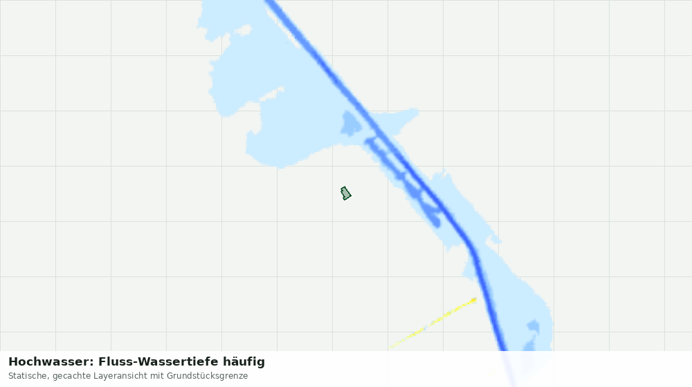 Statische Kartenansicht: Hochwasser: Fluss-Wassertiefe häufig
