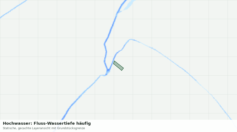 Statische Kartenansicht: Hochwasser: Fluss-Wassertiefe häufig