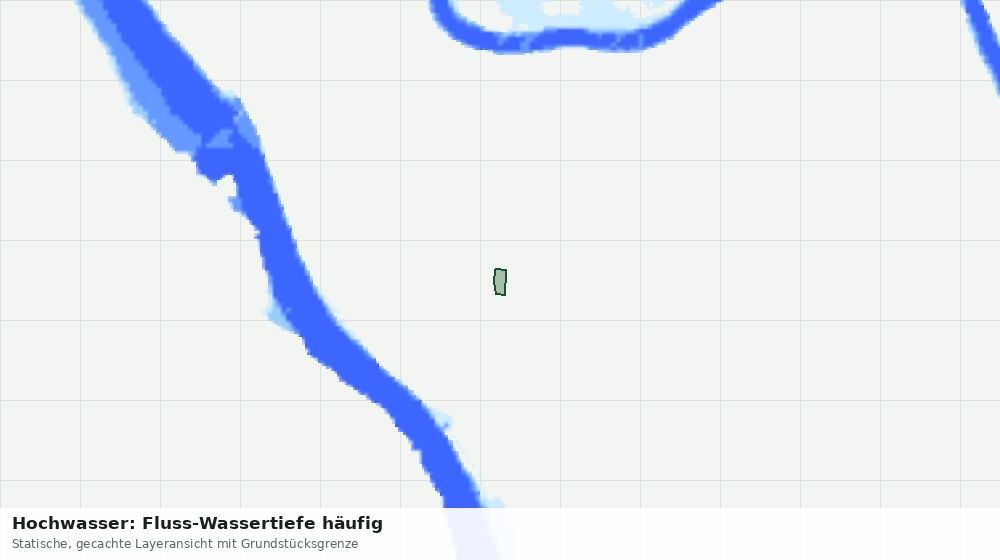 Statische Kartenansicht: Hochwasser: Fluss-Wassertiefe häufig