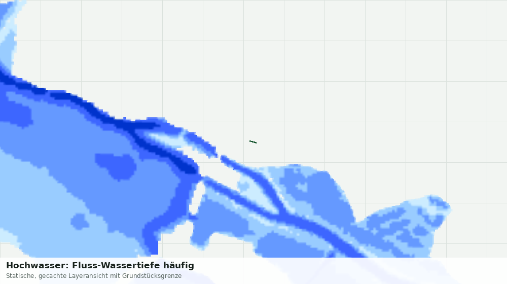 Statische Kartenansicht: Hochwasser: Fluss-Wassertiefe häufig