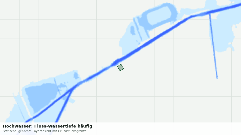 Statische Kartenansicht: Hochwasser: Fluss-Wassertiefe häufig