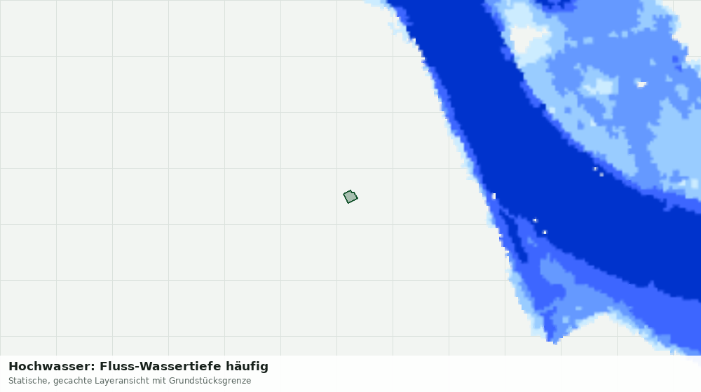 Statische Kartenansicht: Hochwasser: Fluss-Wassertiefe häufig