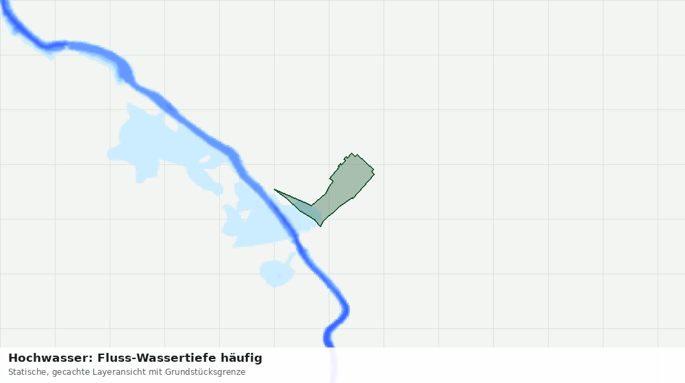 Statische Kartenansicht: Hochwasser: Fluss-Wassertiefe häufig