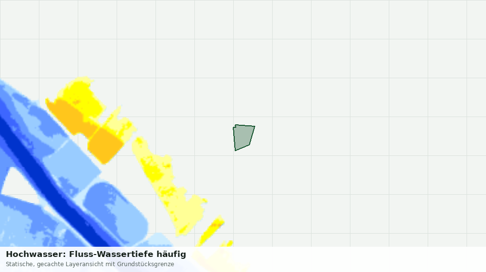 Statische Kartenansicht: Hochwasser: Fluss-Wassertiefe häufig