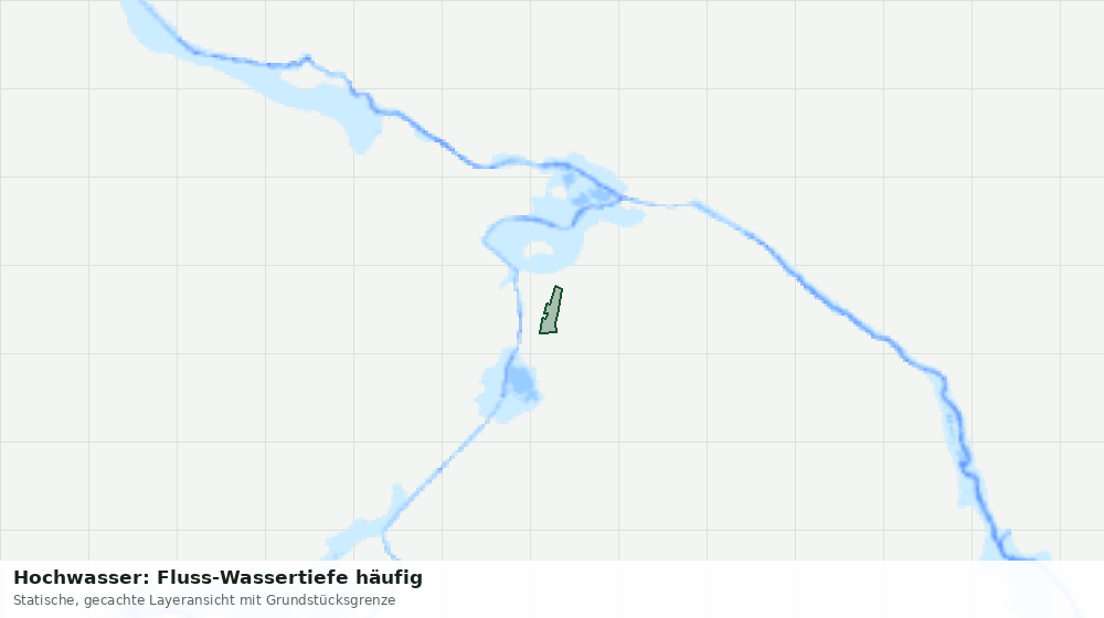 Statische Kartenansicht: Hochwasser: Fluss-Wassertiefe häufig