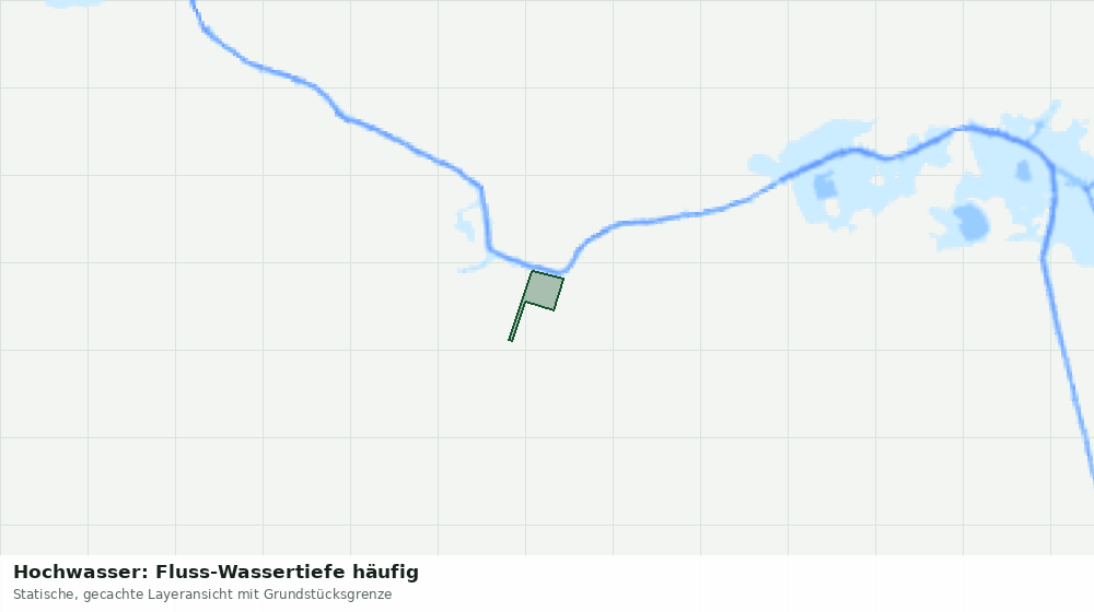 Statische Kartenansicht: Hochwasser: Fluss-Wassertiefe häufig