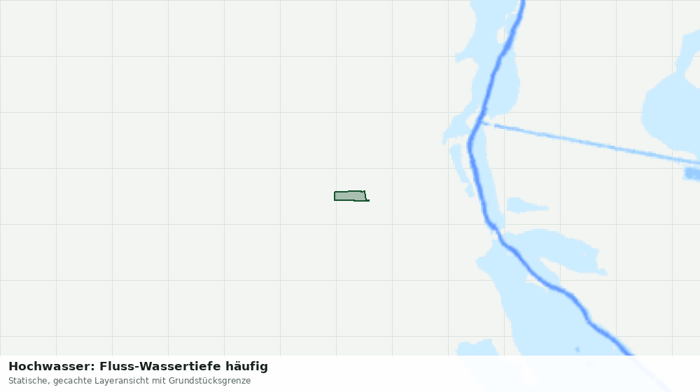 Statische Kartenansicht: Hochwasser: Fluss-Wassertiefe häufig