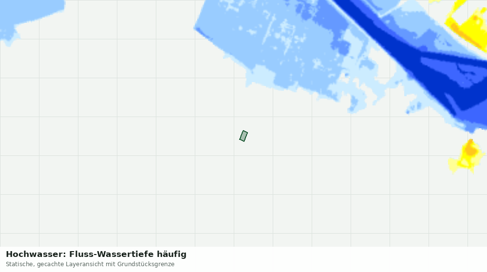 Statische Kartenansicht: Hochwasser: Fluss-Wassertiefe häufig