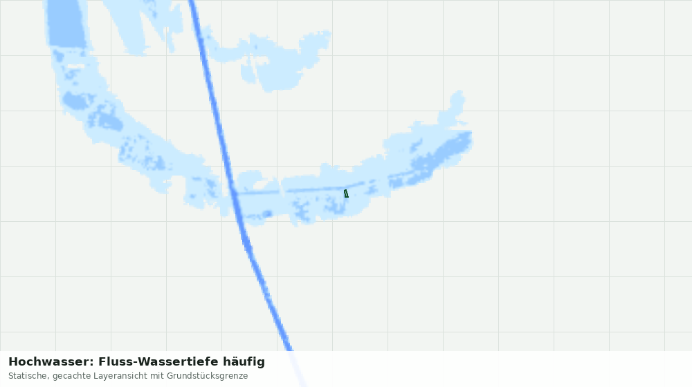 Statische Kartenansicht: Hochwasser: Fluss-Wassertiefe häufig
