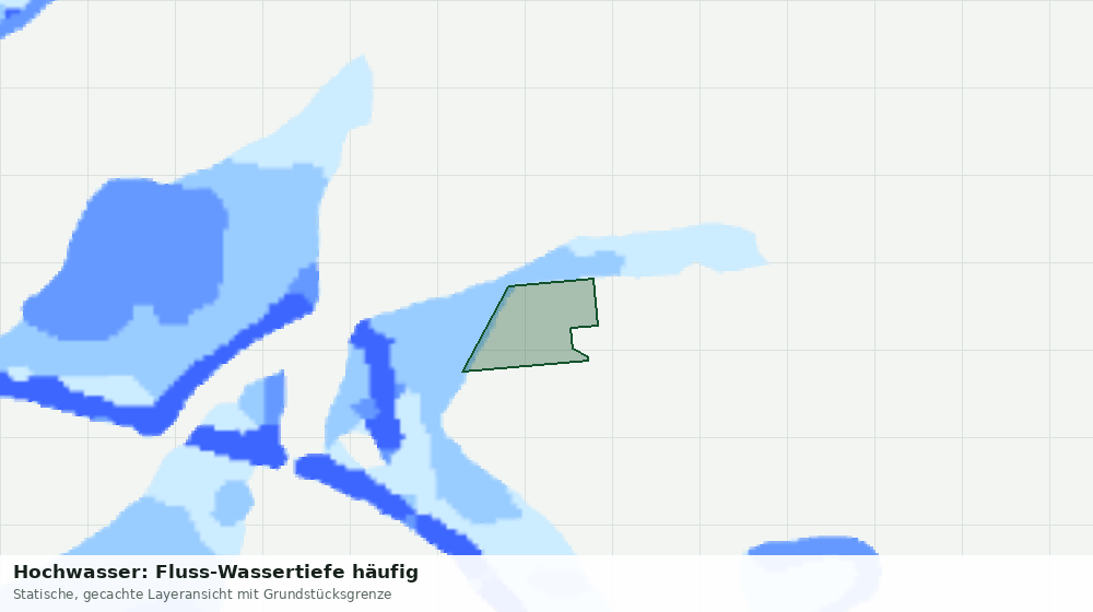 Statische Kartenansicht: Hochwasser: Fluss-Wassertiefe häufig