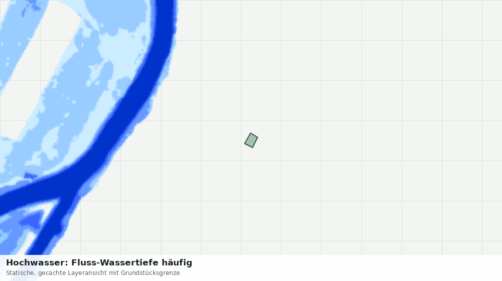 Statische Kartenansicht: Hochwasser: Fluss-Wassertiefe häufig