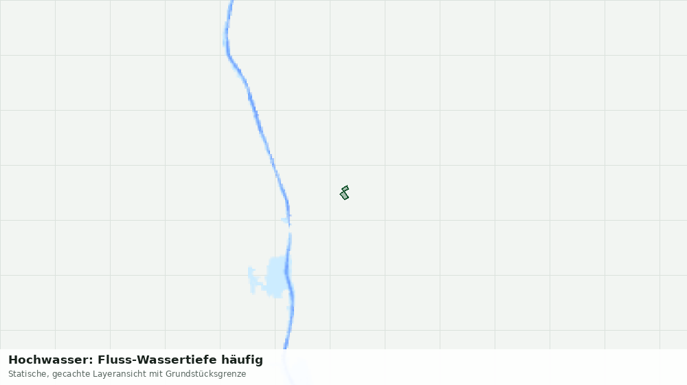 Statische Kartenansicht: Hochwasser: Fluss-Wassertiefe häufig