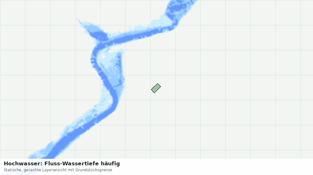 Statische Kartenansicht: Hochwasser: Fluss-Wassertiefe häufig