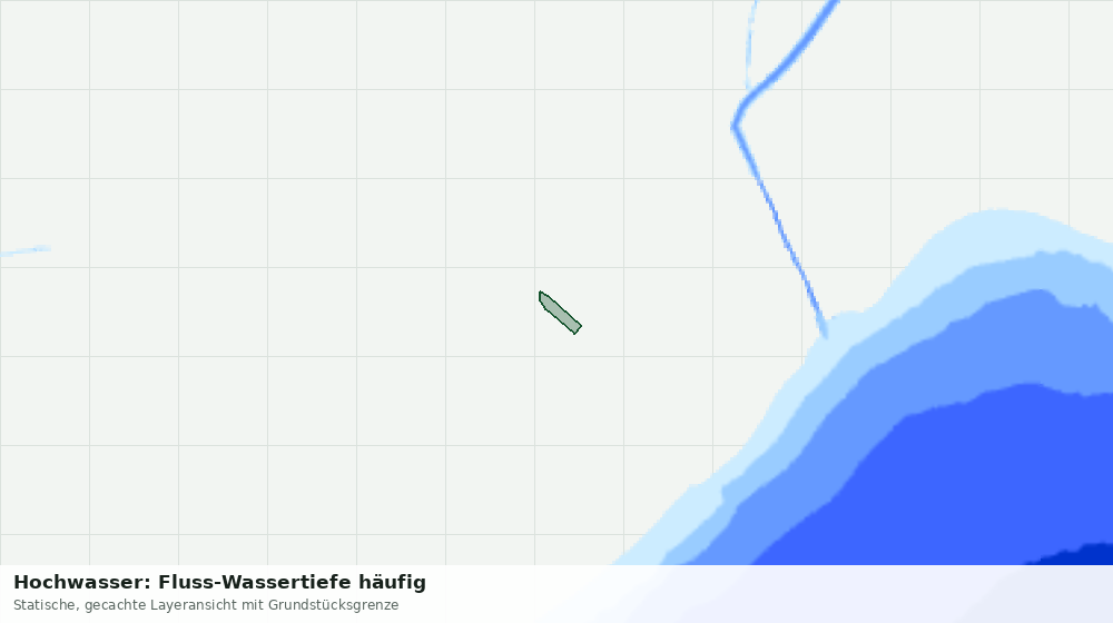 Statische Kartenansicht: Hochwasser: Fluss-Wassertiefe häufig