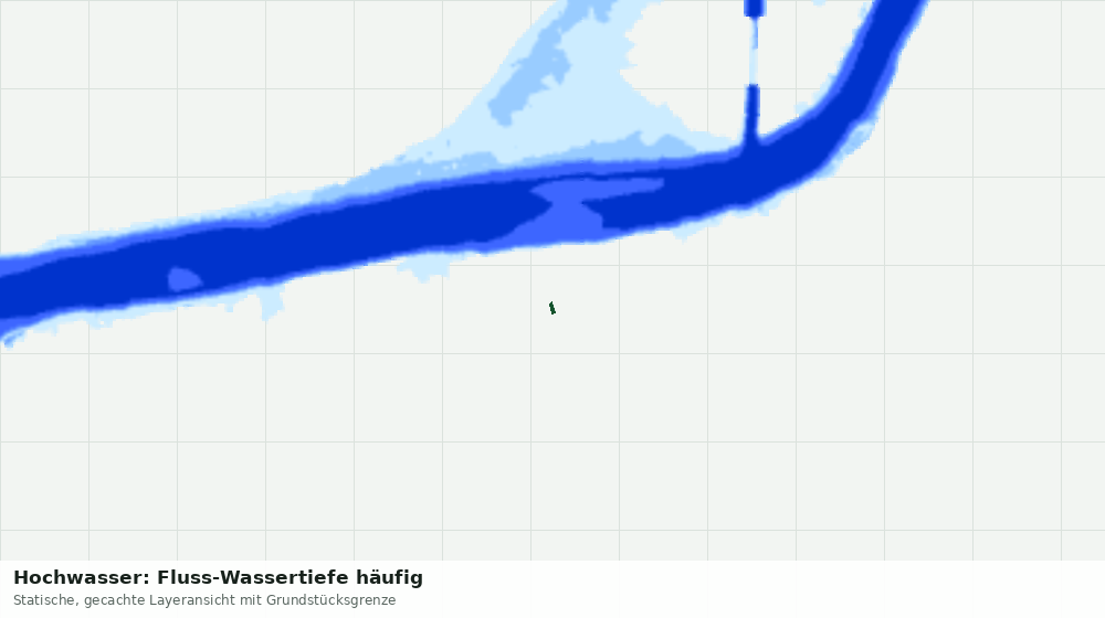 Statische Kartenansicht: Hochwasser: Fluss-Wassertiefe häufig