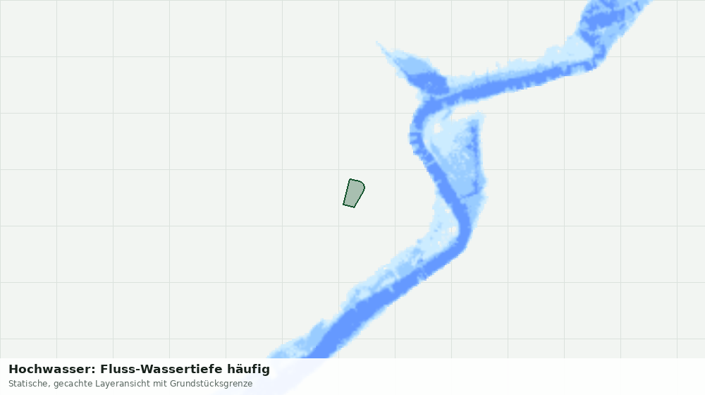 Statische Kartenansicht: Hochwasser: Fluss-Wassertiefe häufig