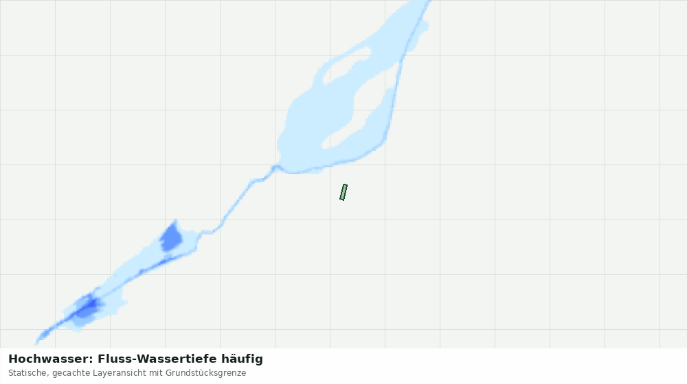 Statische Kartenansicht: Hochwasser: Fluss-Wassertiefe häufig