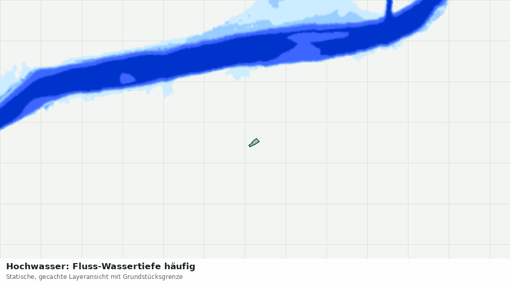 Statische Kartenansicht: Hochwasser: Fluss-Wassertiefe häufig