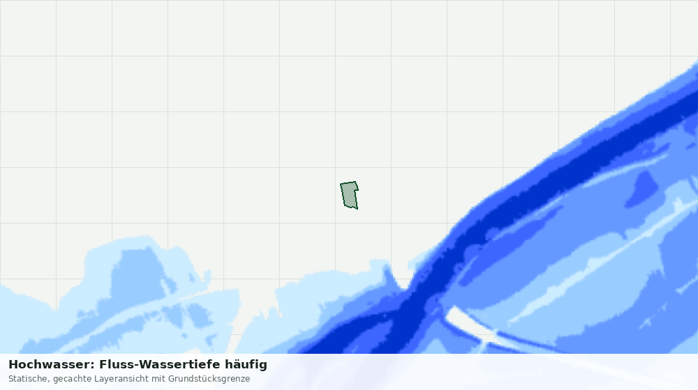 Statische Kartenansicht: Hochwasser: Fluss-Wassertiefe häufig