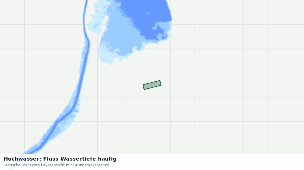 Statische Kartenansicht: Hochwasser: Fluss-Wassertiefe häufig