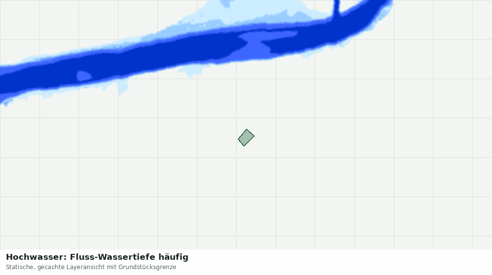 Statische Kartenansicht: Hochwasser: Fluss-Wassertiefe häufig
