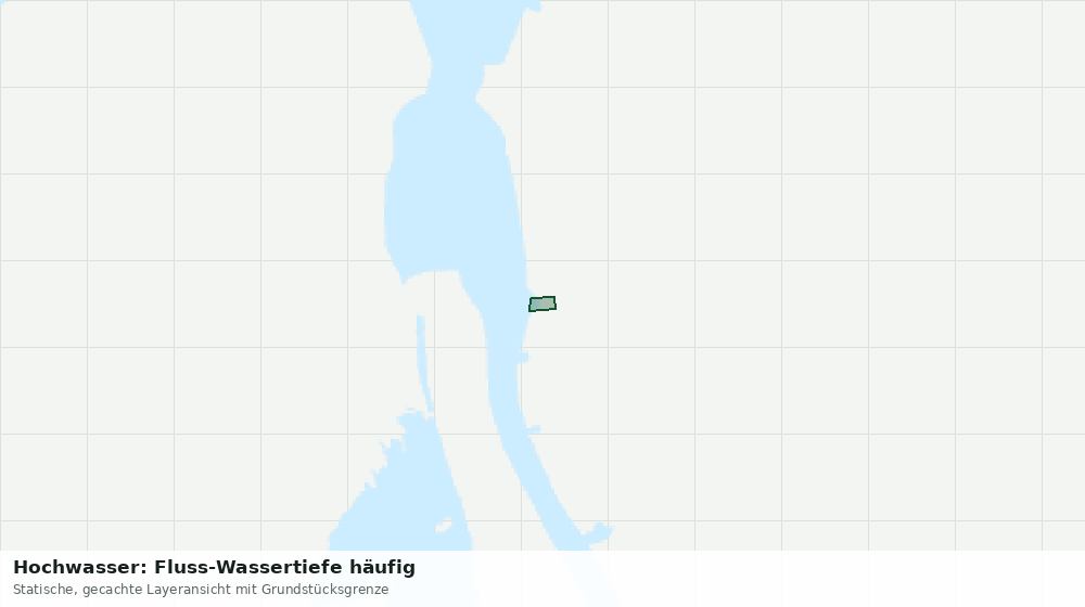 Statische Kartenansicht: Hochwasser: Fluss-Wassertiefe häufig