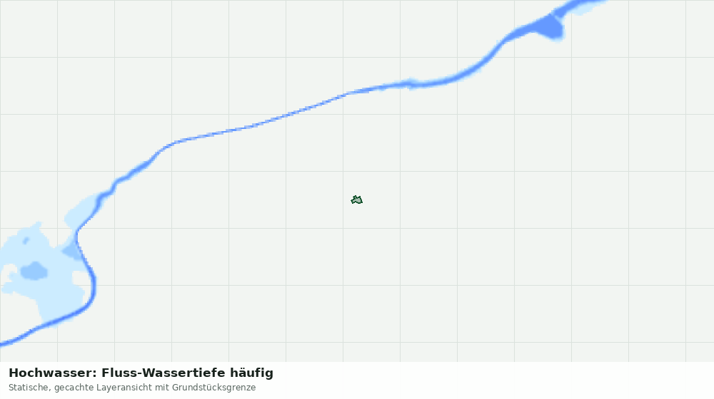 Statische Kartenansicht: Hochwasser: Fluss-Wassertiefe häufig