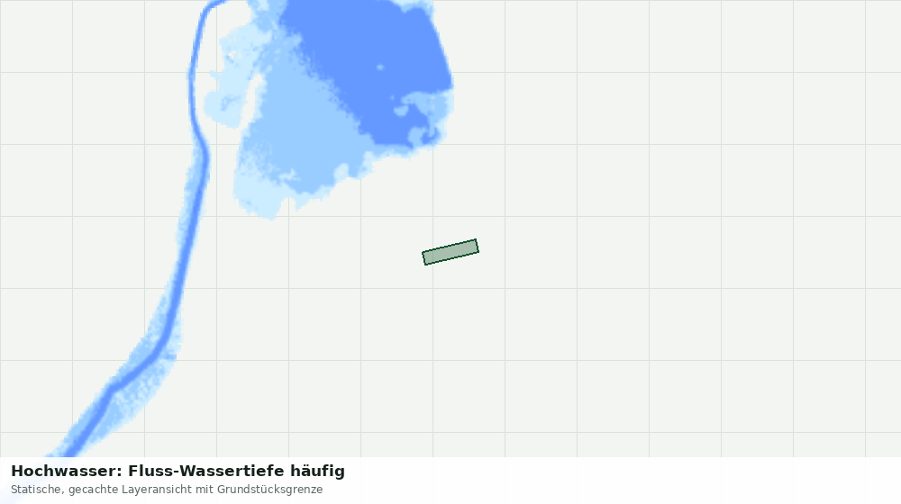 Statische Kartenansicht: Hochwasser: Fluss-Wassertiefe häufig