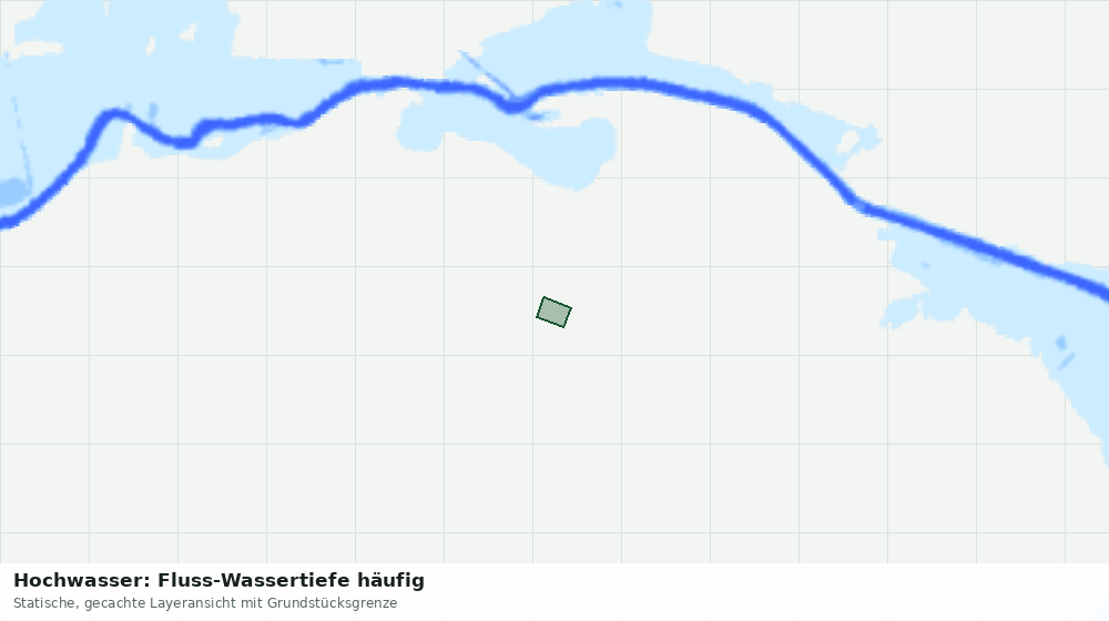 Statische Kartenansicht: Hochwasser: Fluss-Wassertiefe häufig