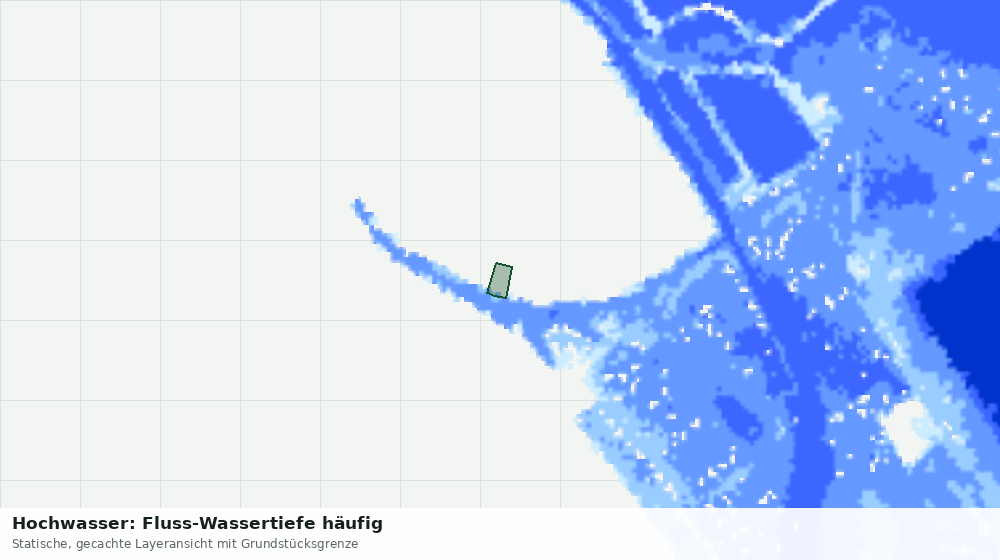 Statische Kartenansicht: Hochwasser: Fluss-Wassertiefe häufig