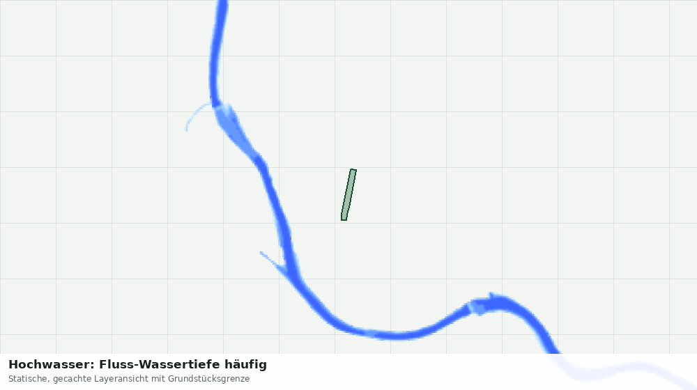 Statische Kartenansicht: Hochwasser: Fluss-Wassertiefe häufig