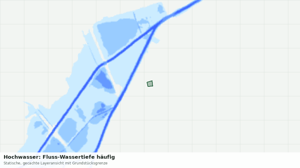 Statische Kartenansicht: Hochwasser: Fluss-Wassertiefe häufig